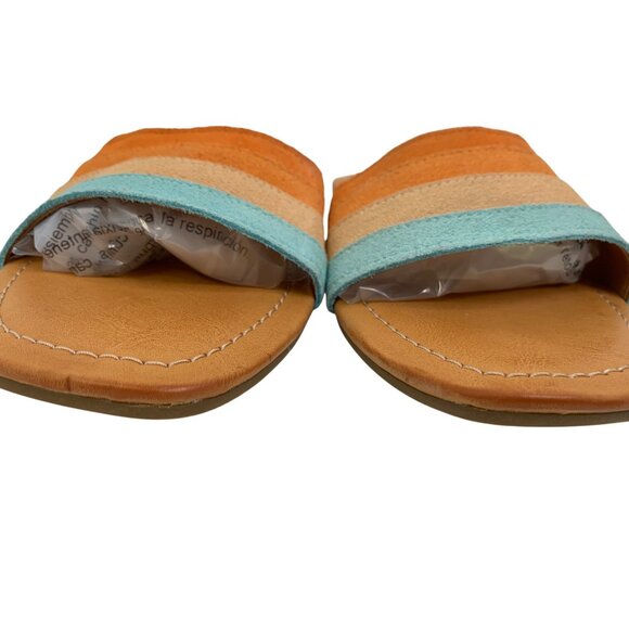 Ugg Ximena Leather Suede Multicolor Slide Sandals Size 8 Y10668 - Picture 11 of 13